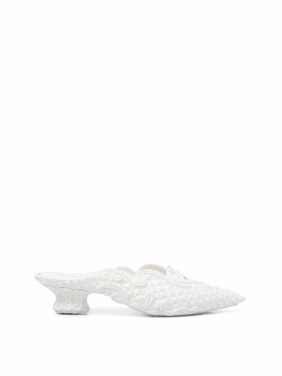 x Melissa Scarpe Mules in PVC Bianco