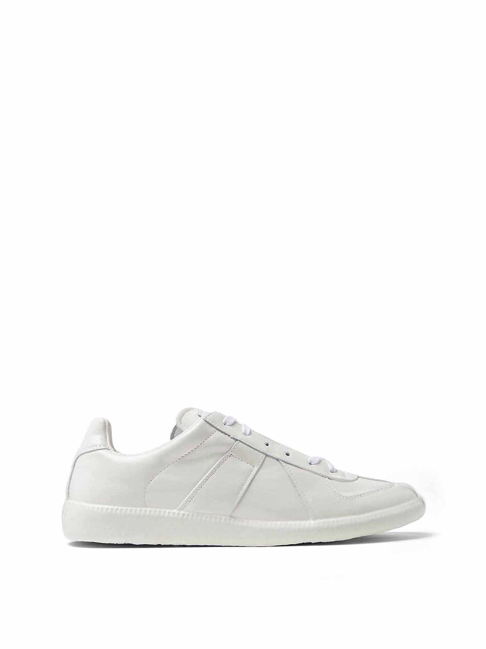 Replica Sneaker in White Leather