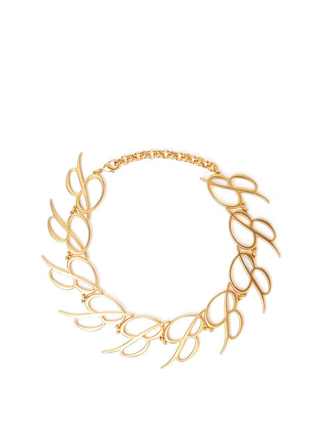 B Logo Choker Necklace