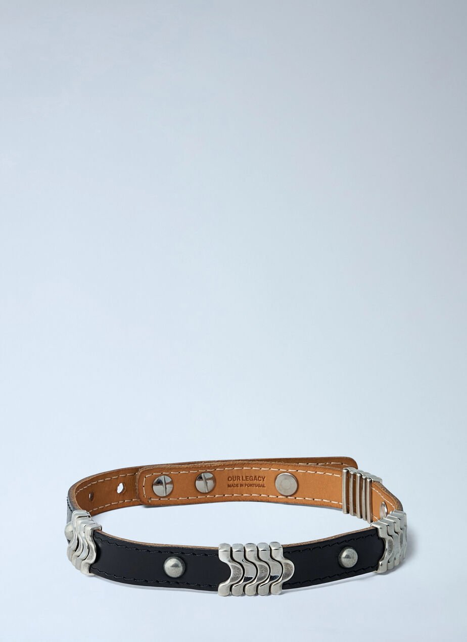 Wave Leather Chocker Necklace