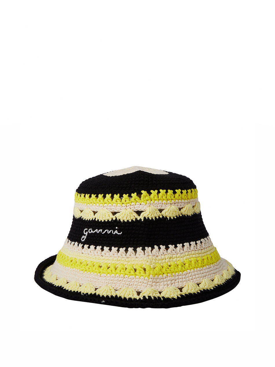 Crochet Bucket Hat in Yellow