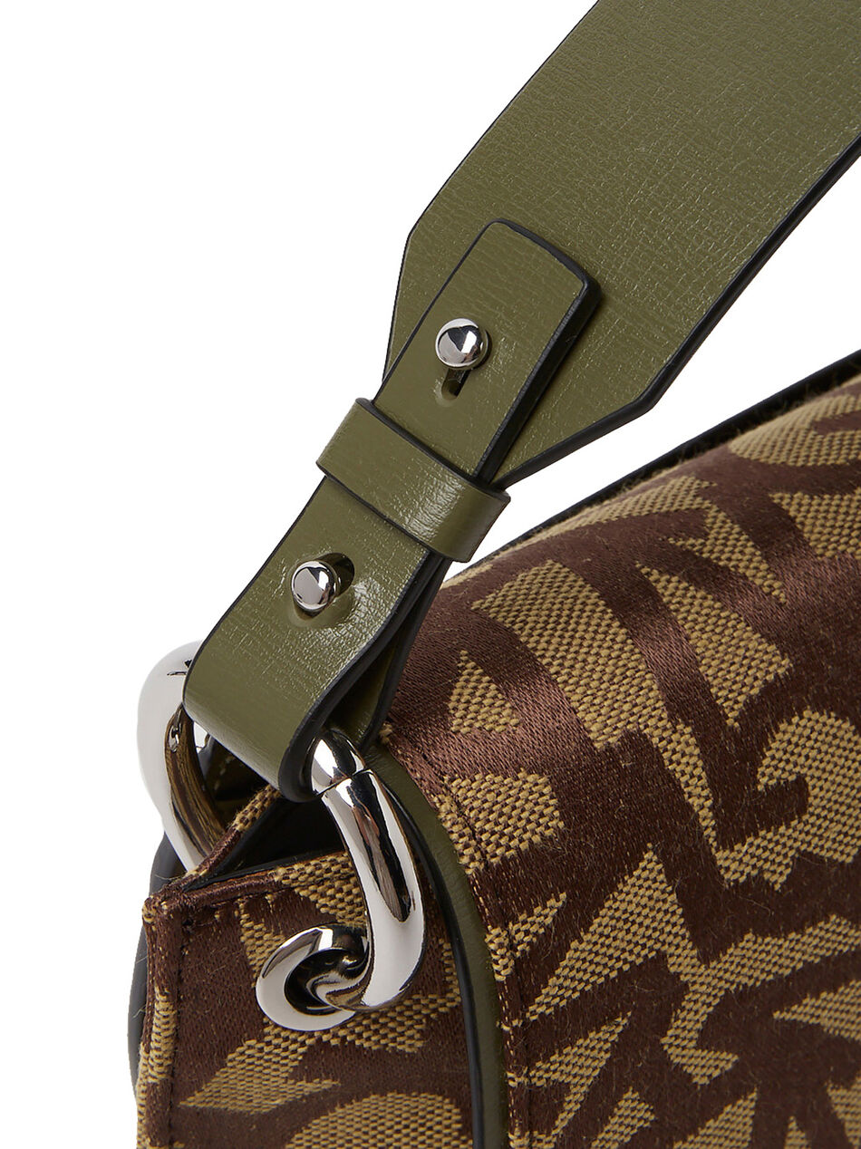 Banner Saddle Jacquard Shoulder Bag