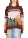 Acne Studios Sweater with All-Over Graphic Print Brown flacn0248018brn