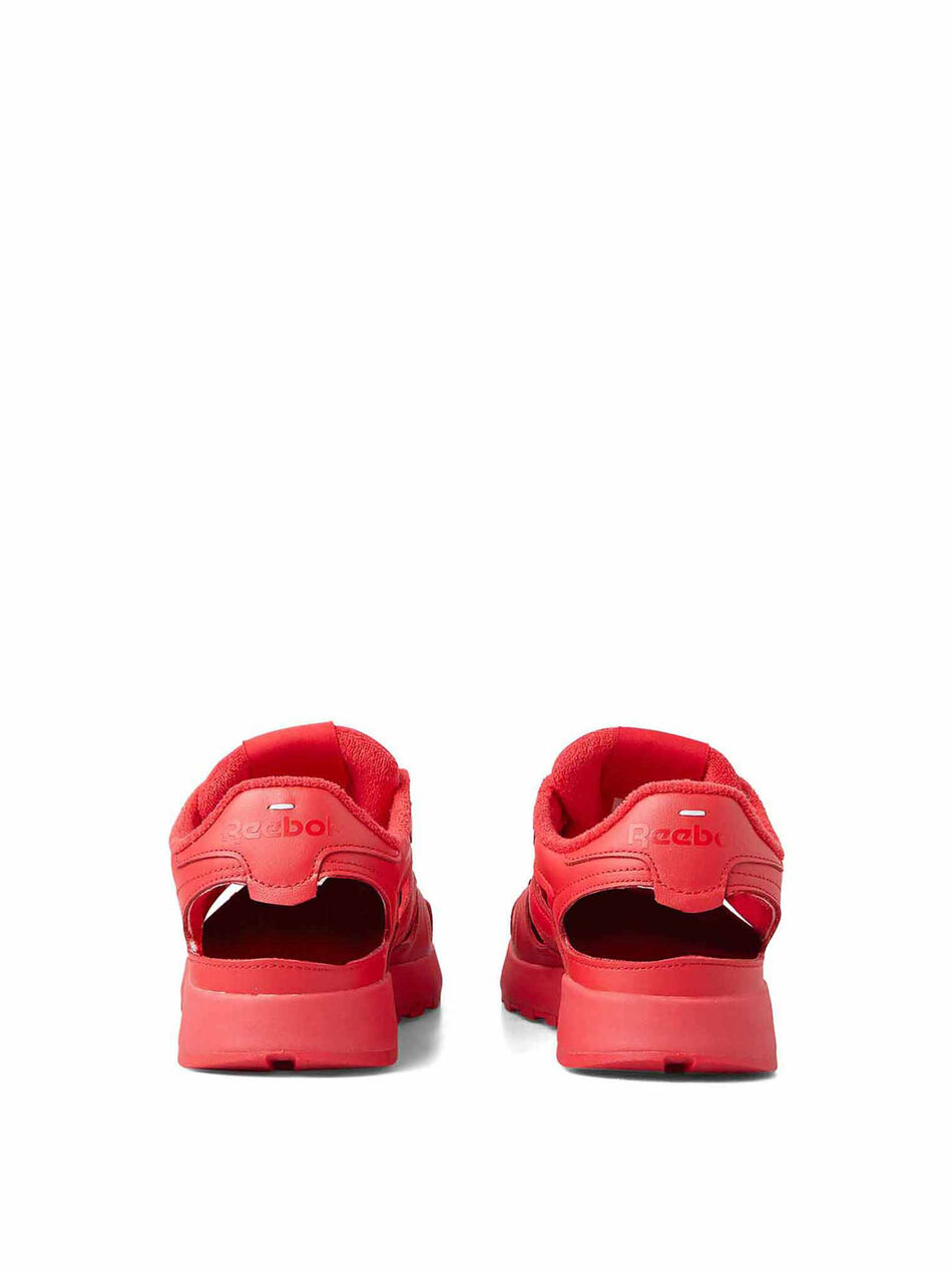 Classic Leather DQ Sneakers in Red