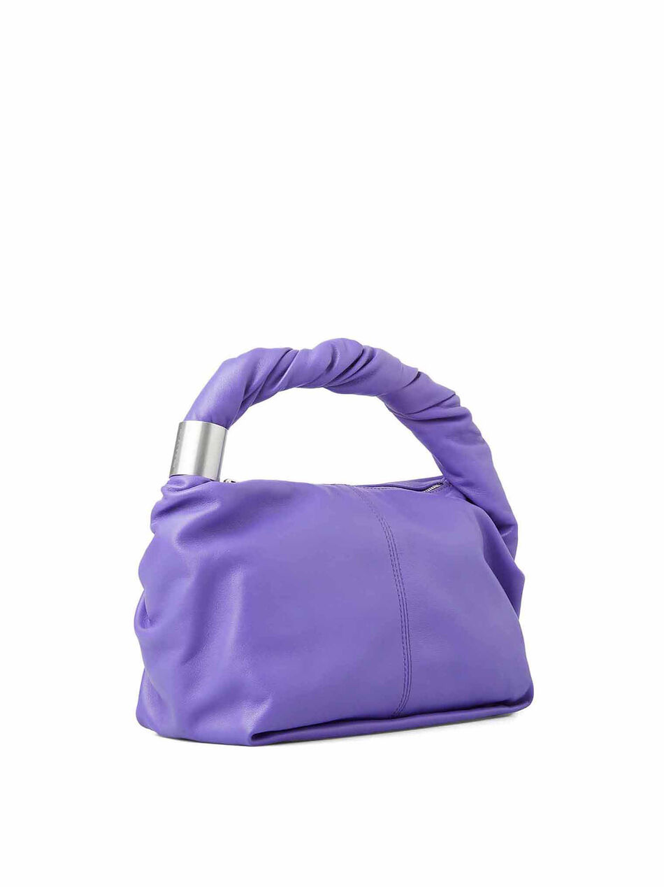 Borsa A Mano Twisted in Pelle Viola