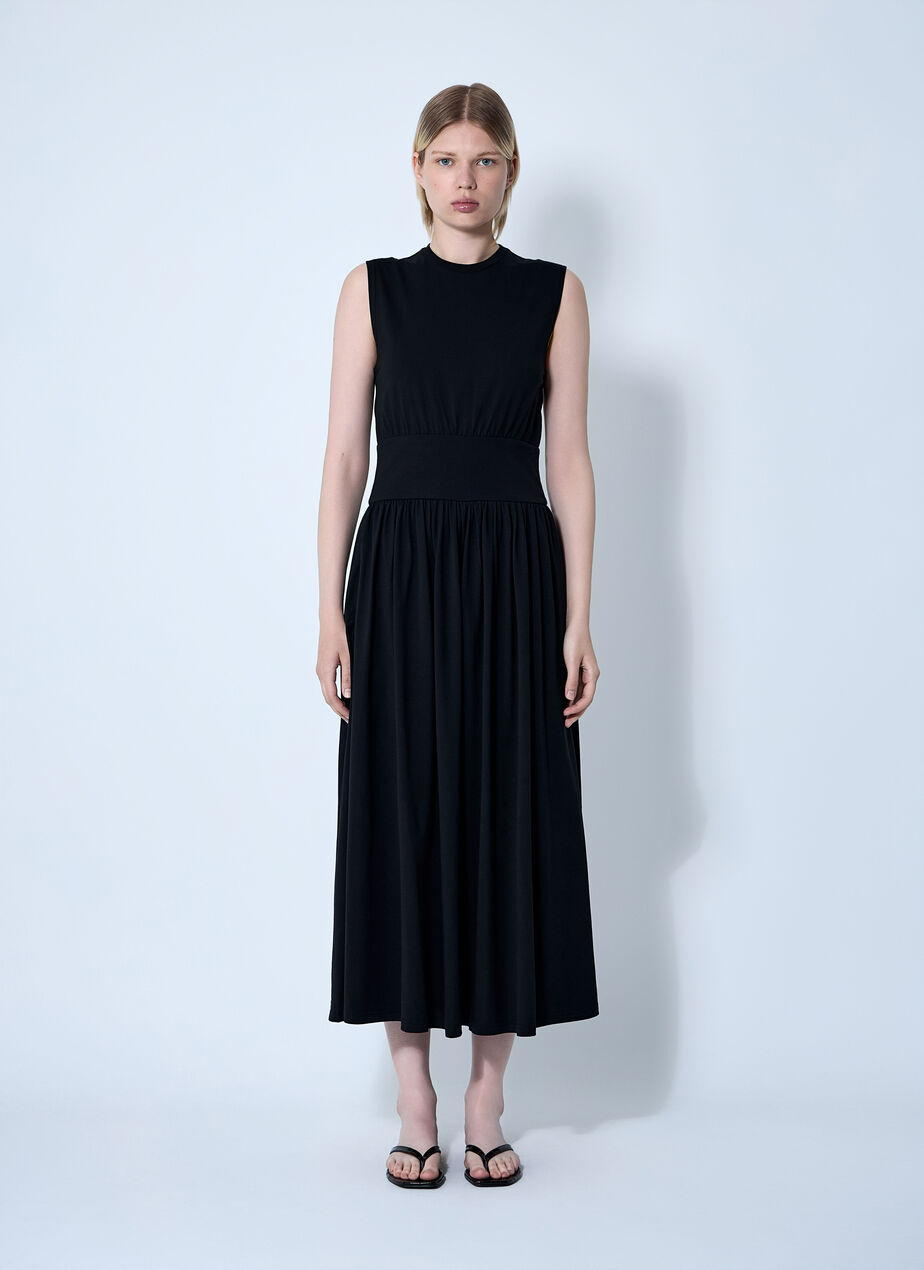 Sleeveless Cotton Tee Dress