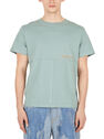 Eckhaus Latta Lapped T-Shirt Green fleck0149001grn