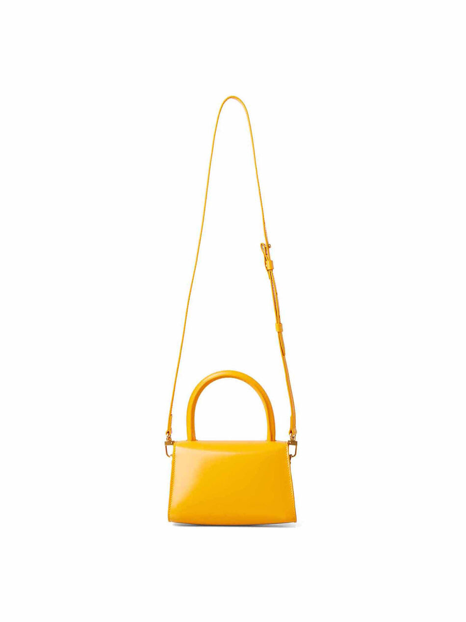 Mini Orange Leather Handbag