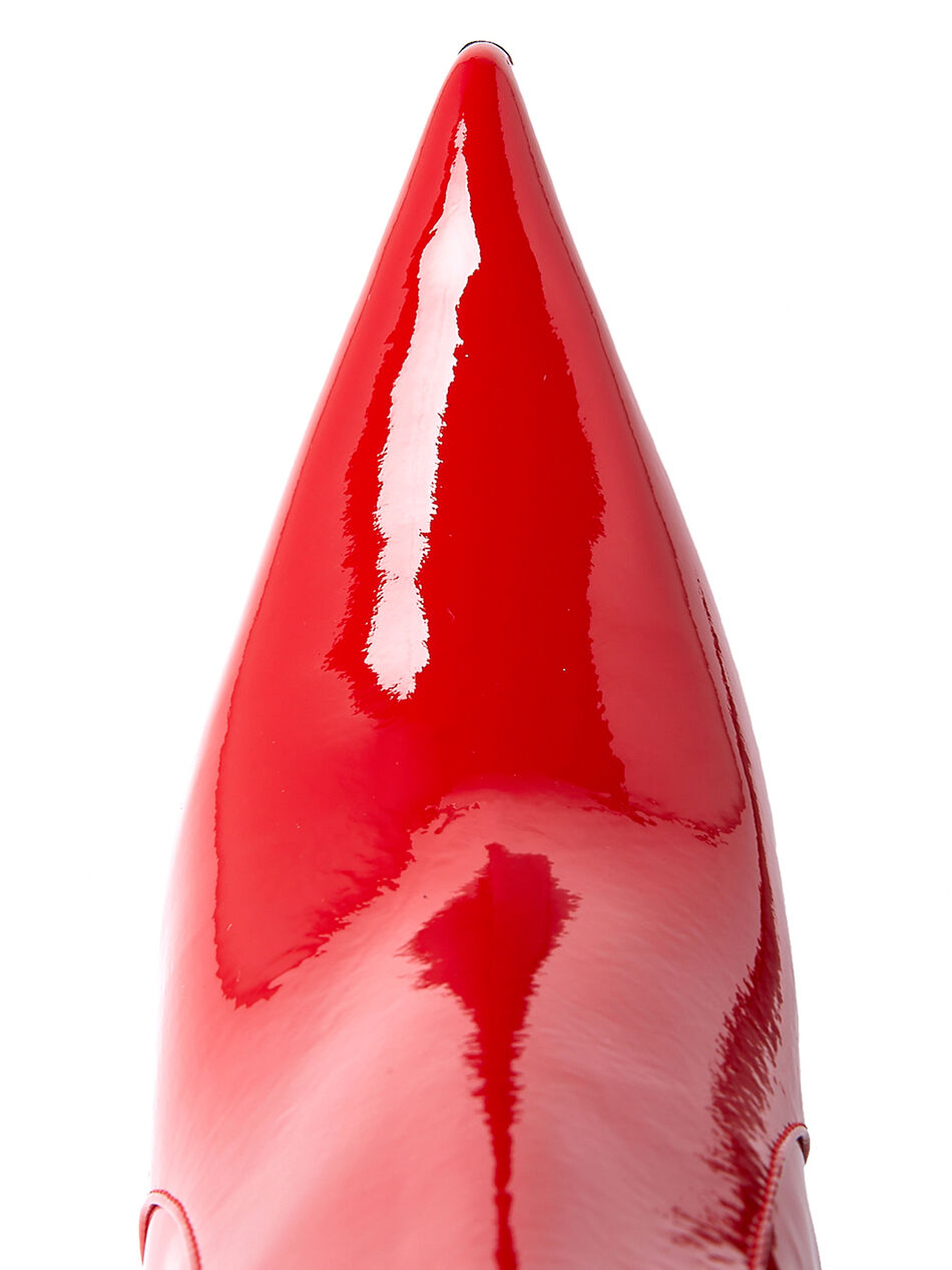 Patent High Heeled Boots