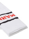 Marni Colour Block Logo Socks in White White flmni0149022wht
