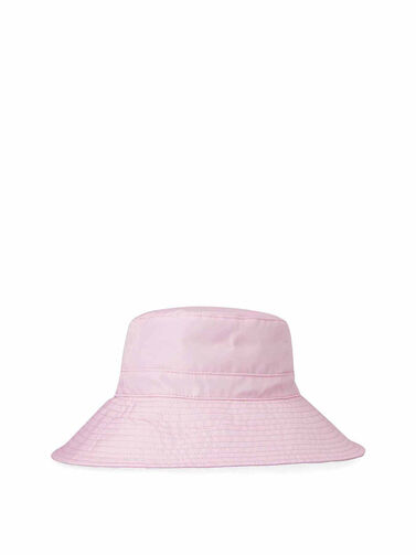 Ganni Pink Logo Bucket Hat