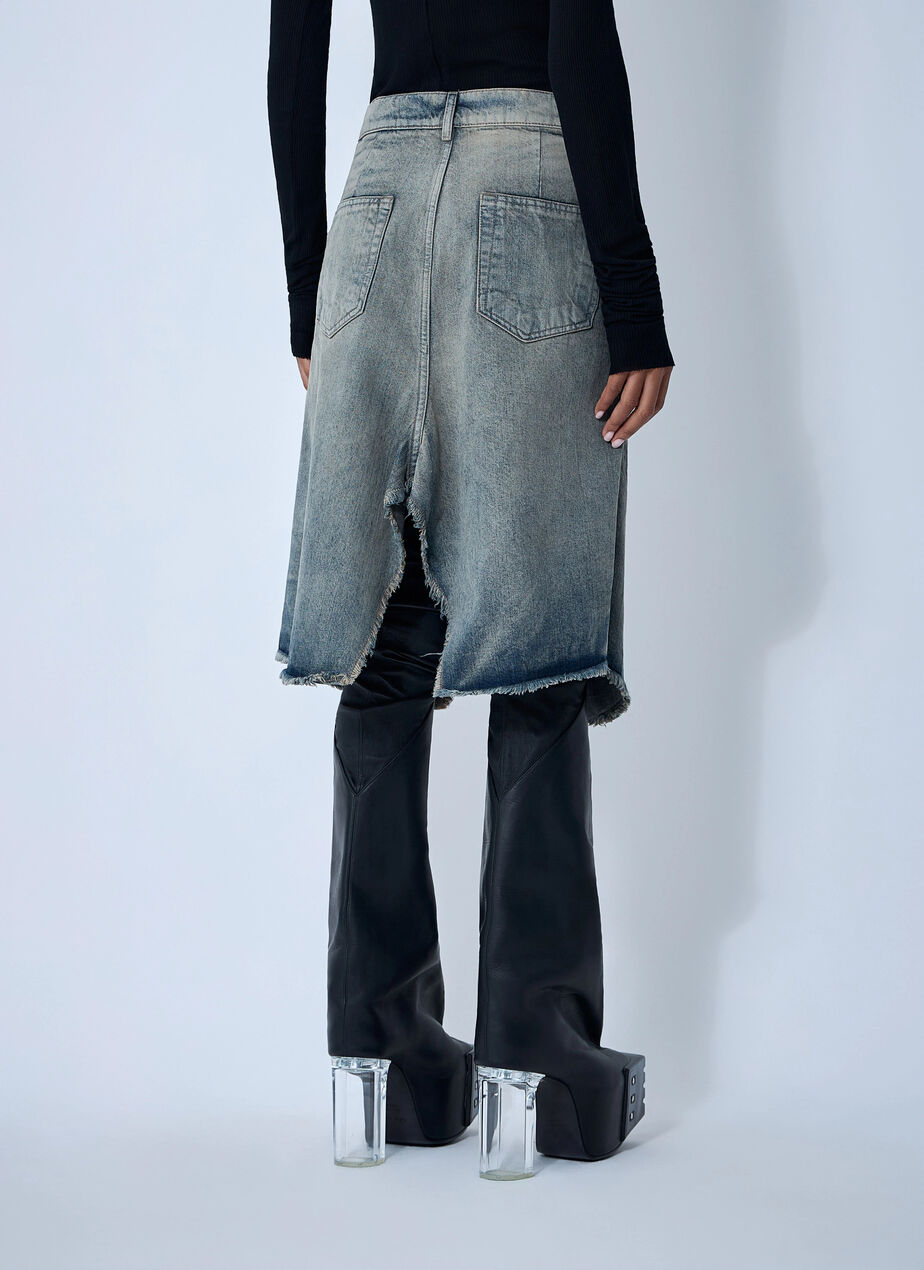 SliveredDenim Skirt