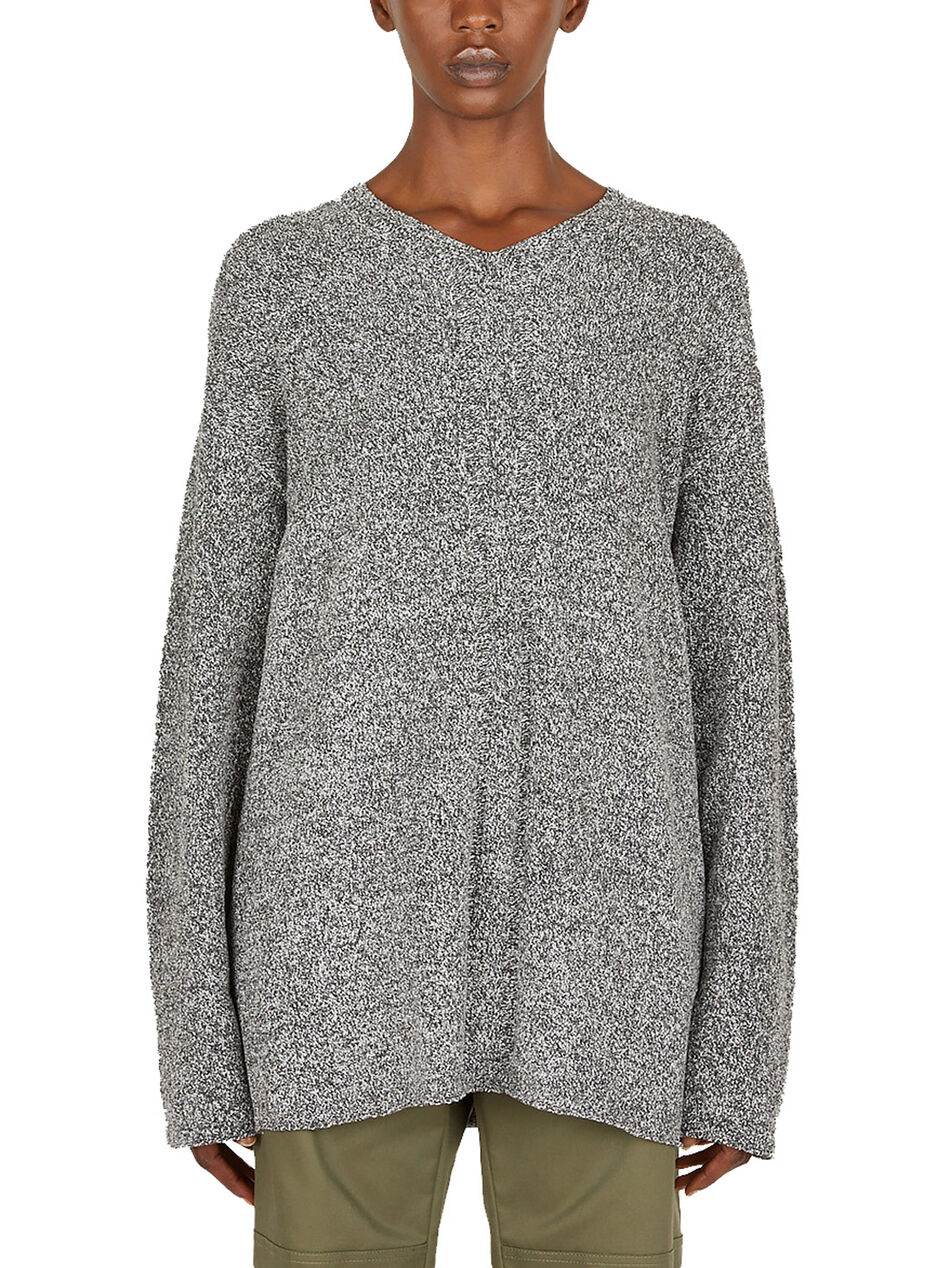 Marled Boucle V-Neck Sweater