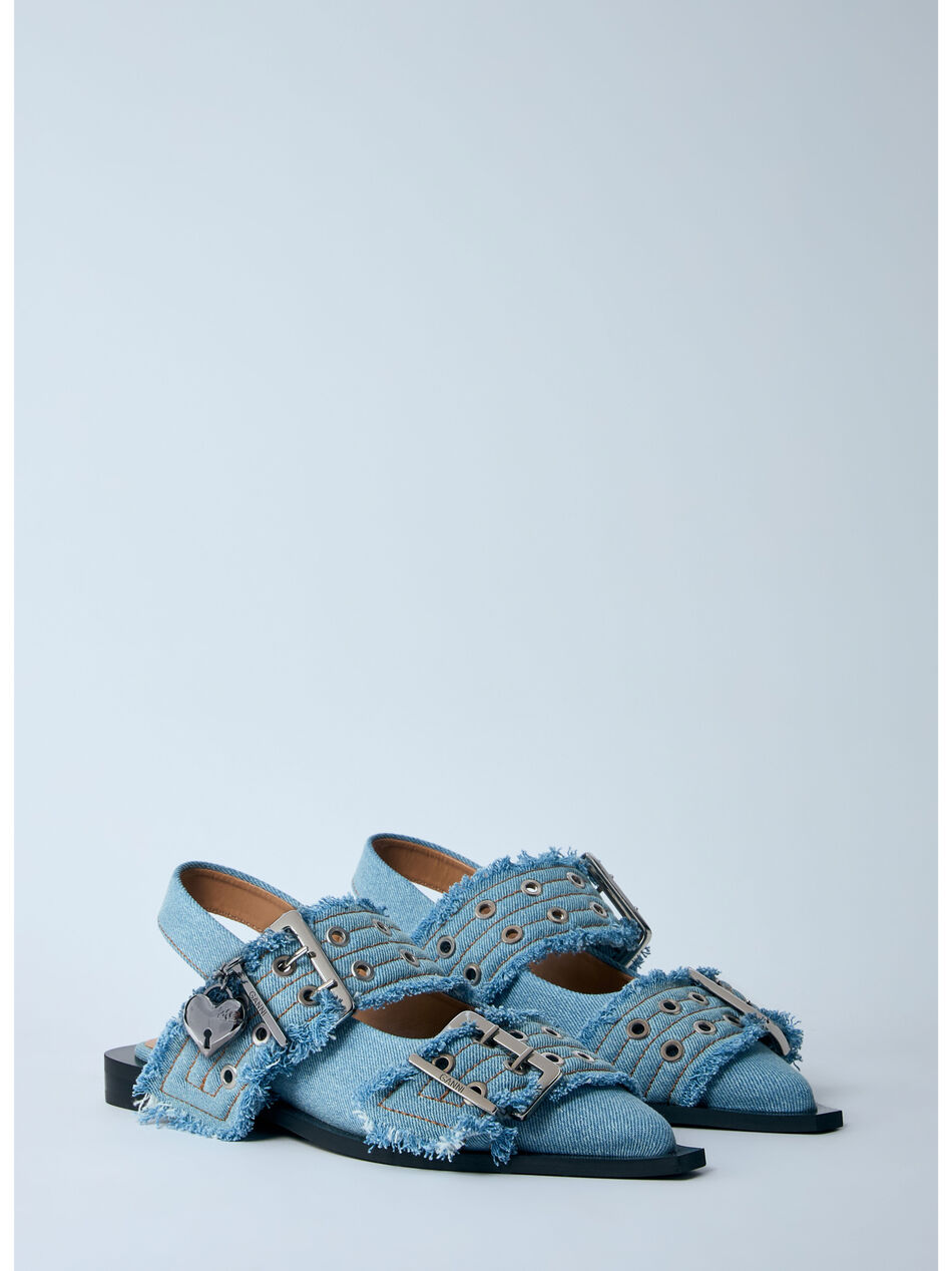 Feminine Buckle Ballerina Flats