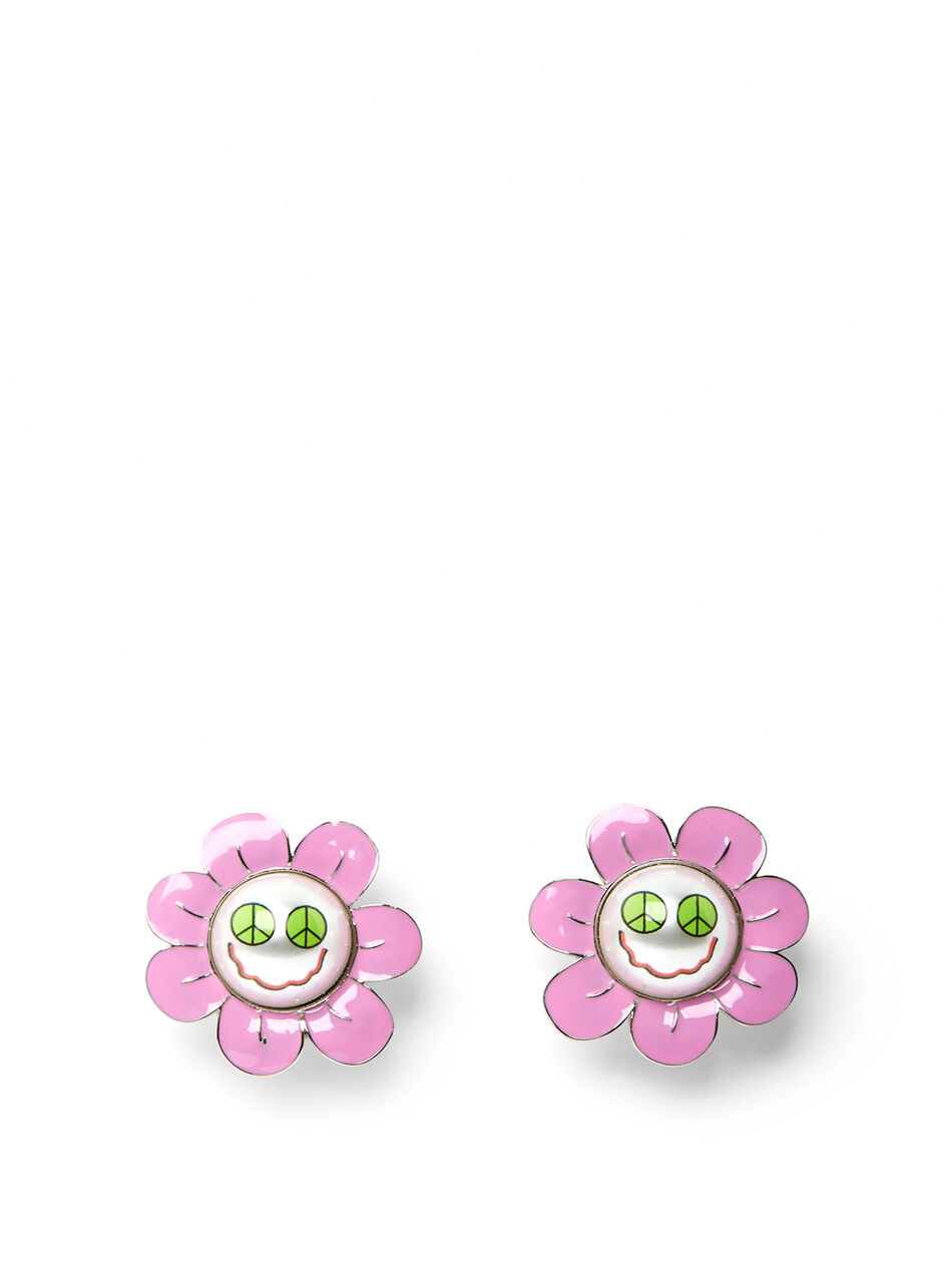Space Daisy Clip On Earrings