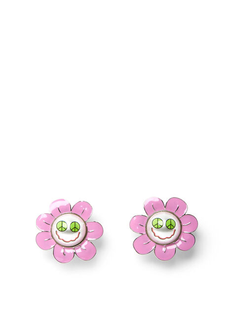 Space Daisy Clip On Earrings
