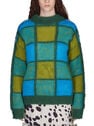 Marni Geometric Jacquard Sweater  flmni0249006grn
