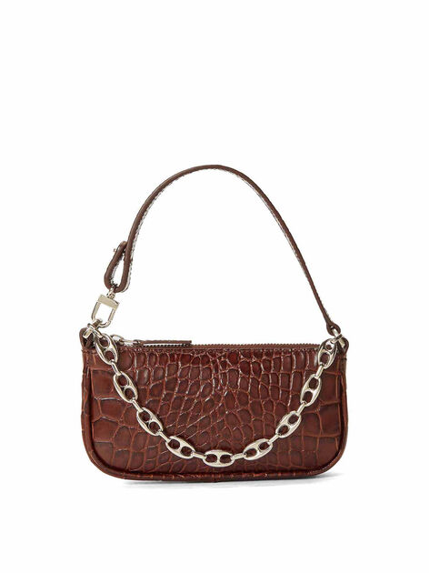 Brown Leather Mini Rachel Handbag