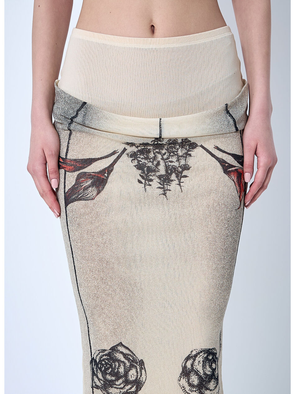 Double Layer Mesh Skirt