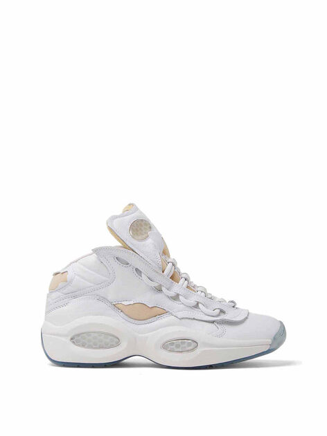 Question Mid Memory Of White Basketball Sneakers