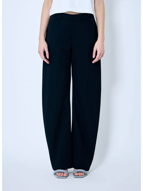 Bowed Leg Mid Rise Pants