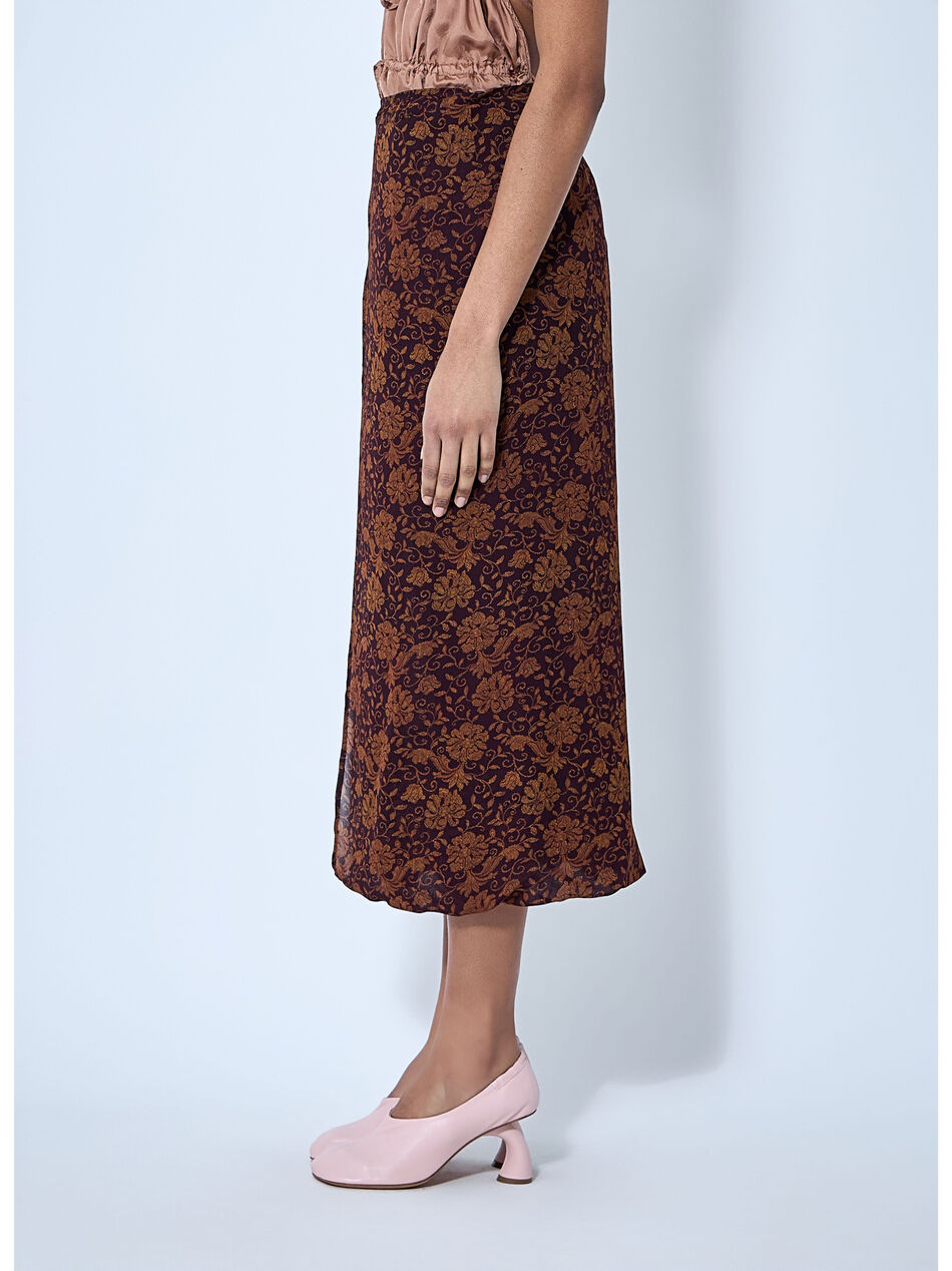 Silk-Blend Wrap Gonna