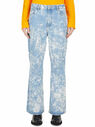 GANNI Betzy Jeans with Bleached Wash Blue flgan0247006blu