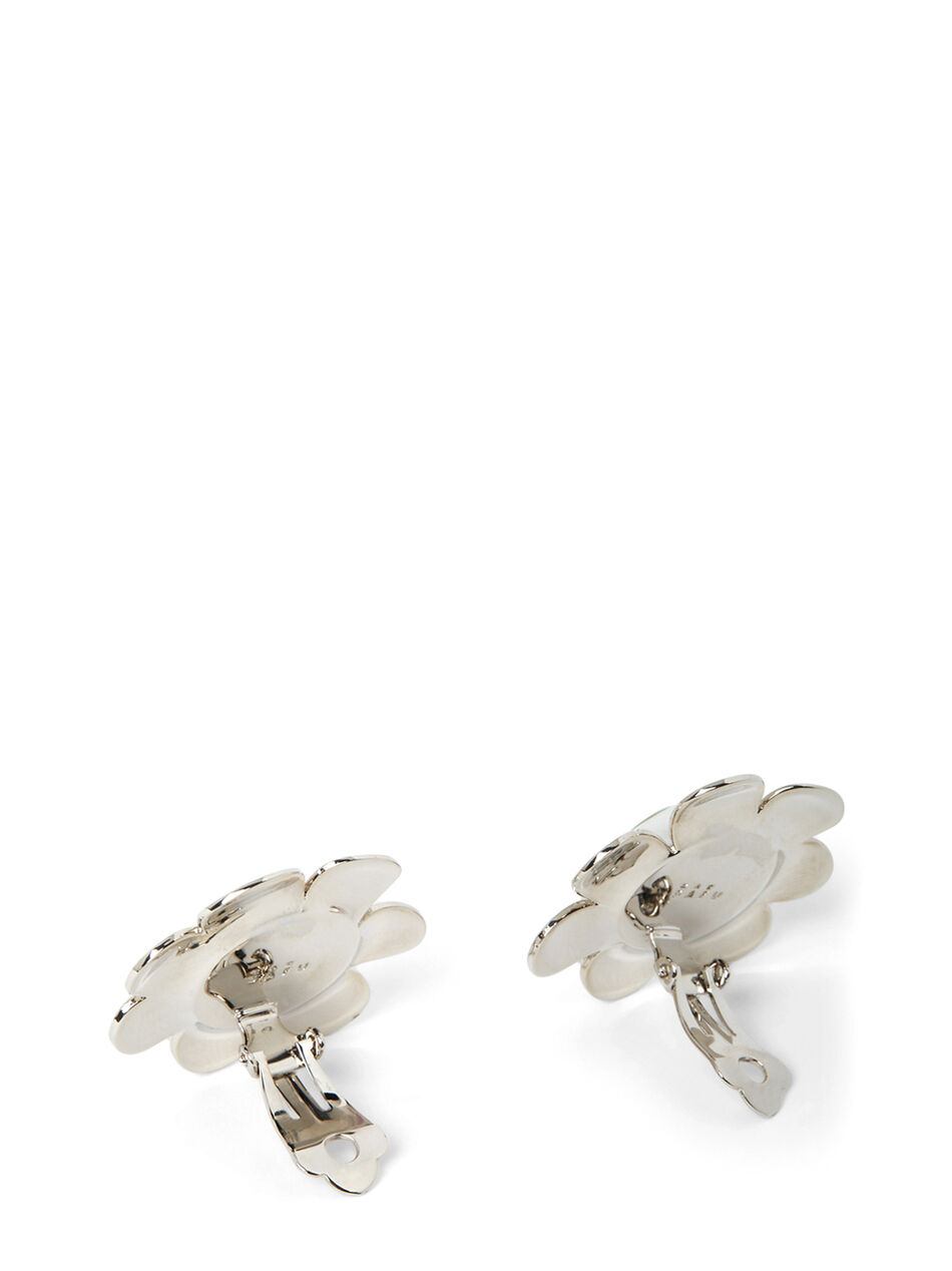 Space Daisy Clip On Earrings