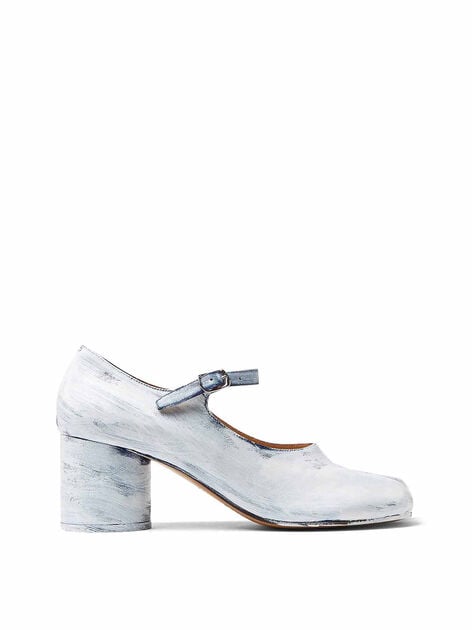 Tabi Mary Jane Leather Shoes with Heel