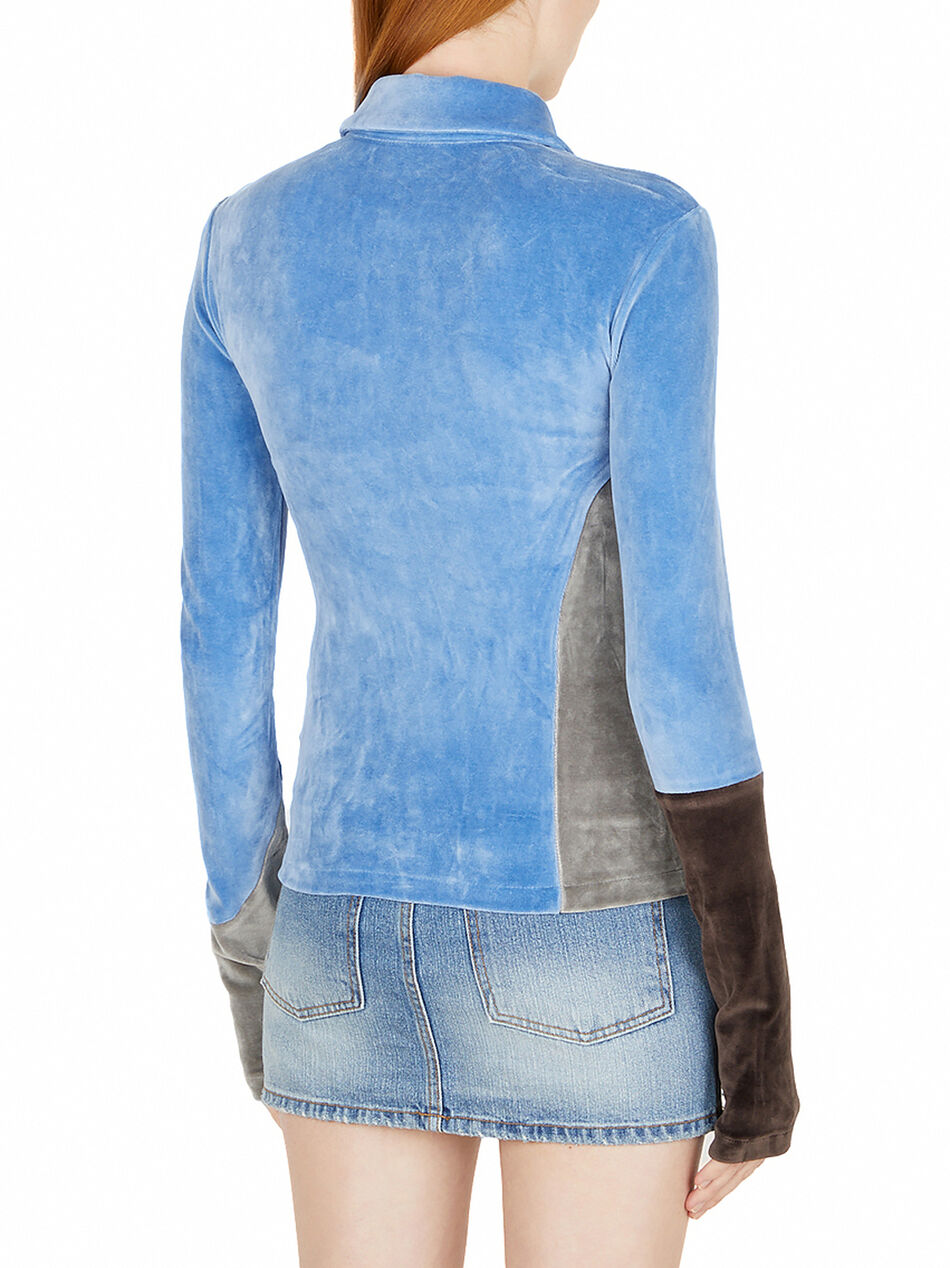 Panelled Velvet Shirt