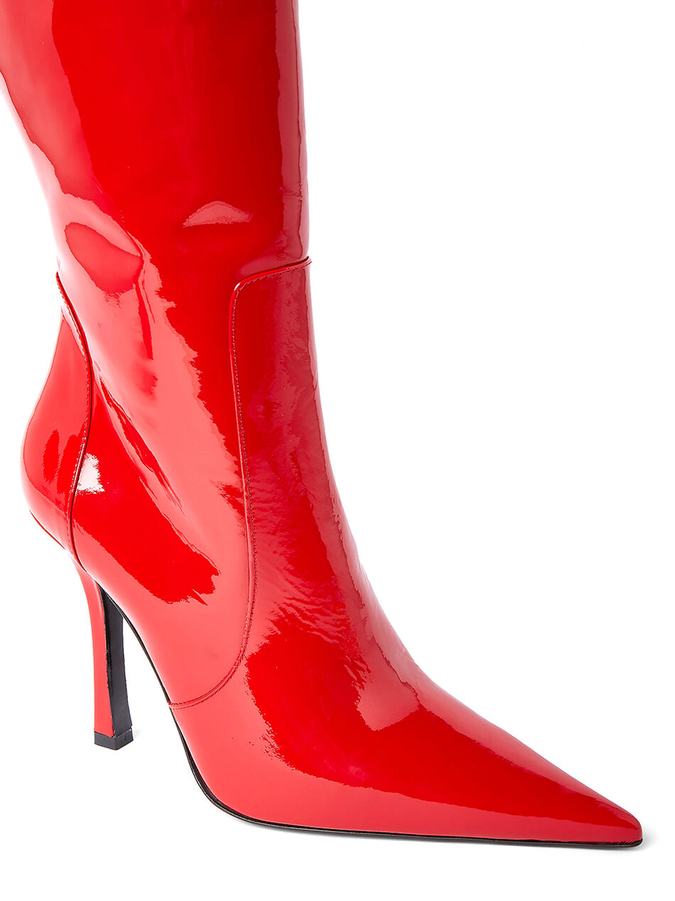 Patent High Heeled Boots
