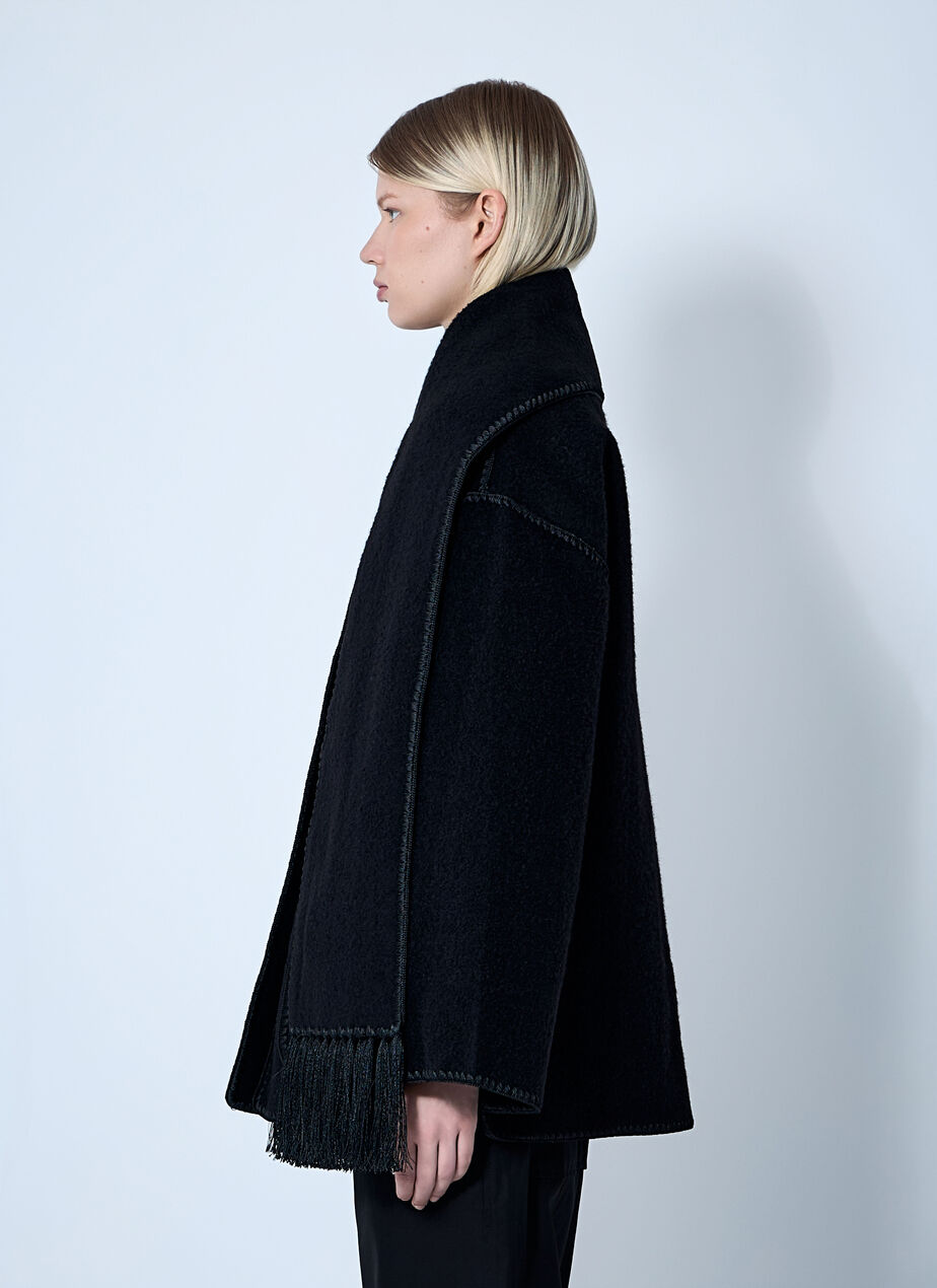 Embroidered Scarf Jacket