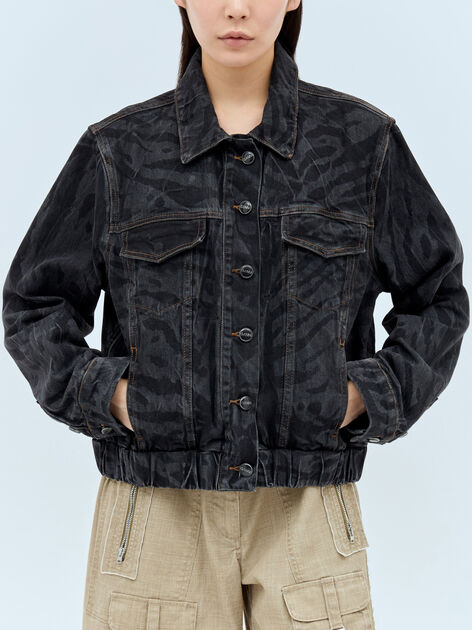 Lazer Denim Bomber Jacket