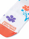 Chopova Lowena Short Socks with Floral Motif White flcho0248031wht