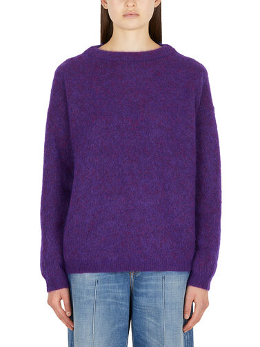 Acne Studios Knitted Sweater in Purple | THE FLAMEL®