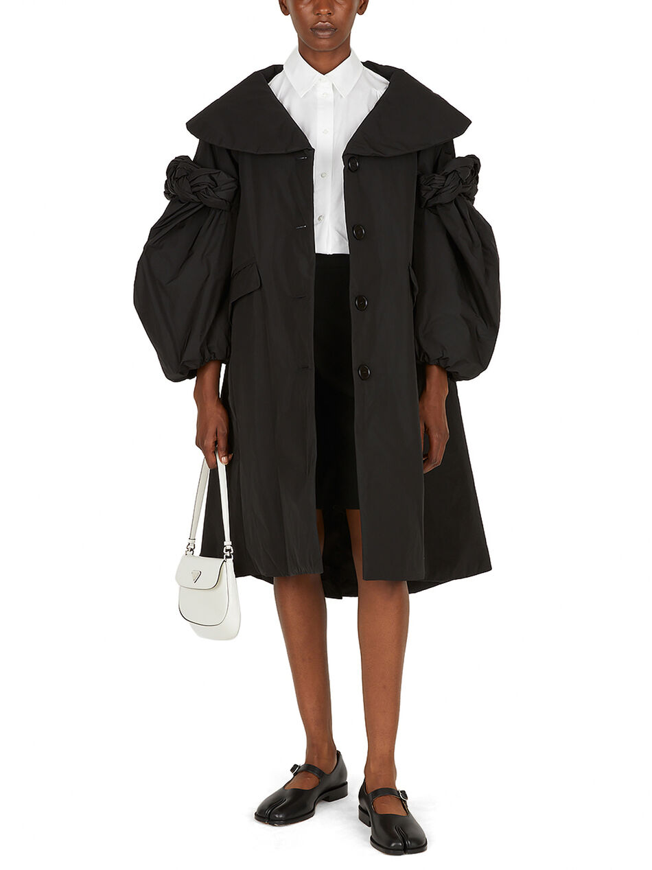 Padded Puff Sleeve Coat