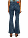 Marni Striped Flared Jeans Blue flmni0247012blu