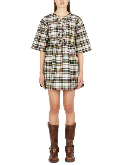 Chequered Ribbon Dress