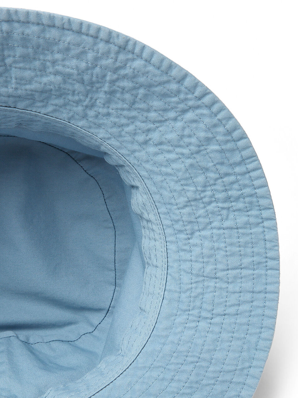 Face Patch Bucket Hat in Blue