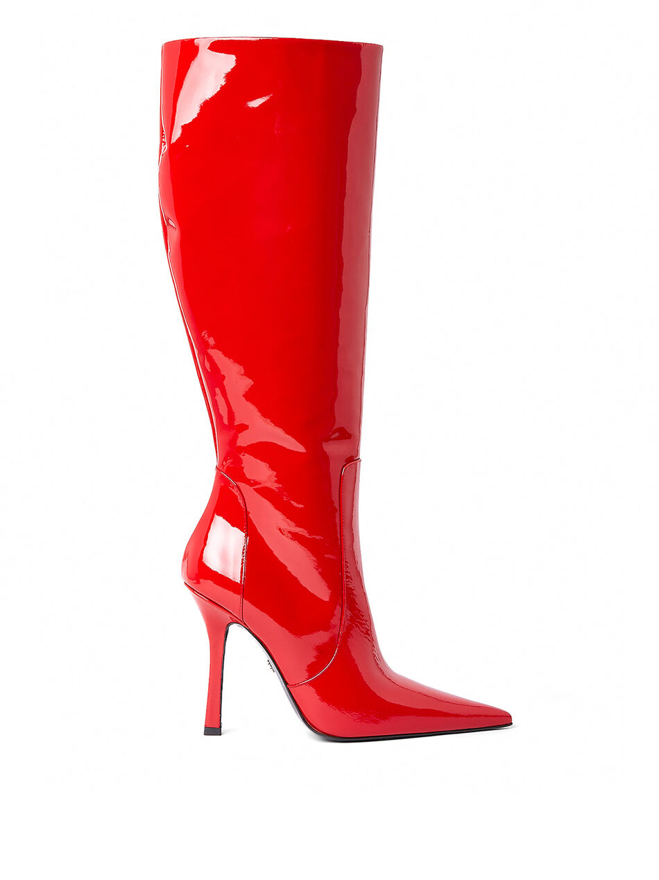 Patent High Heeled Boots