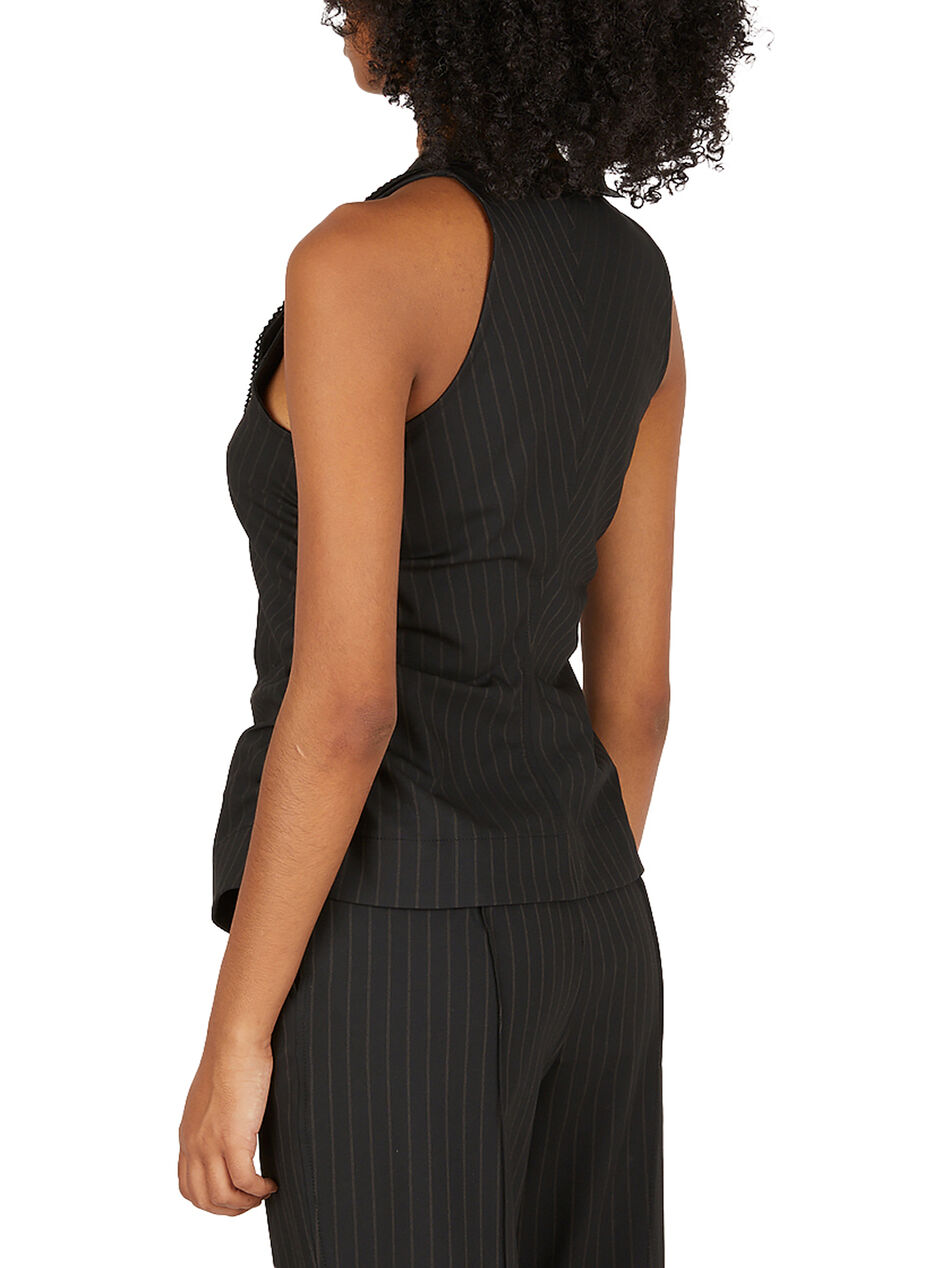 Pinstripe Waistcoat Top