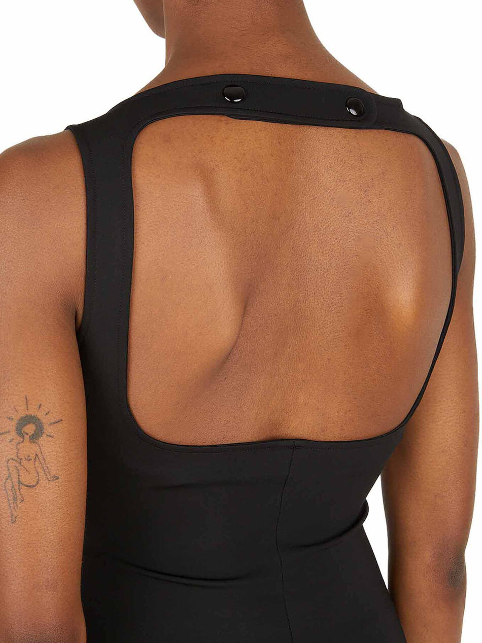 Dress with Circle Cut-Out Detail