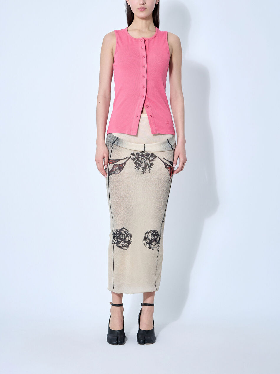 Double Layer Mesh Skirt