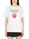 Eytys T-Shirt Jay Con Stampa Education Today Bianco fleyt0349035wht