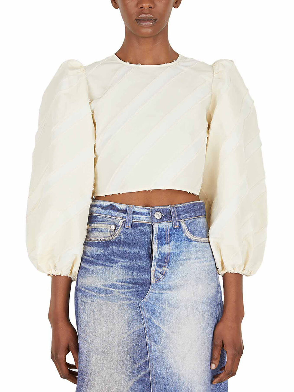 Top with Balloon Sleeves