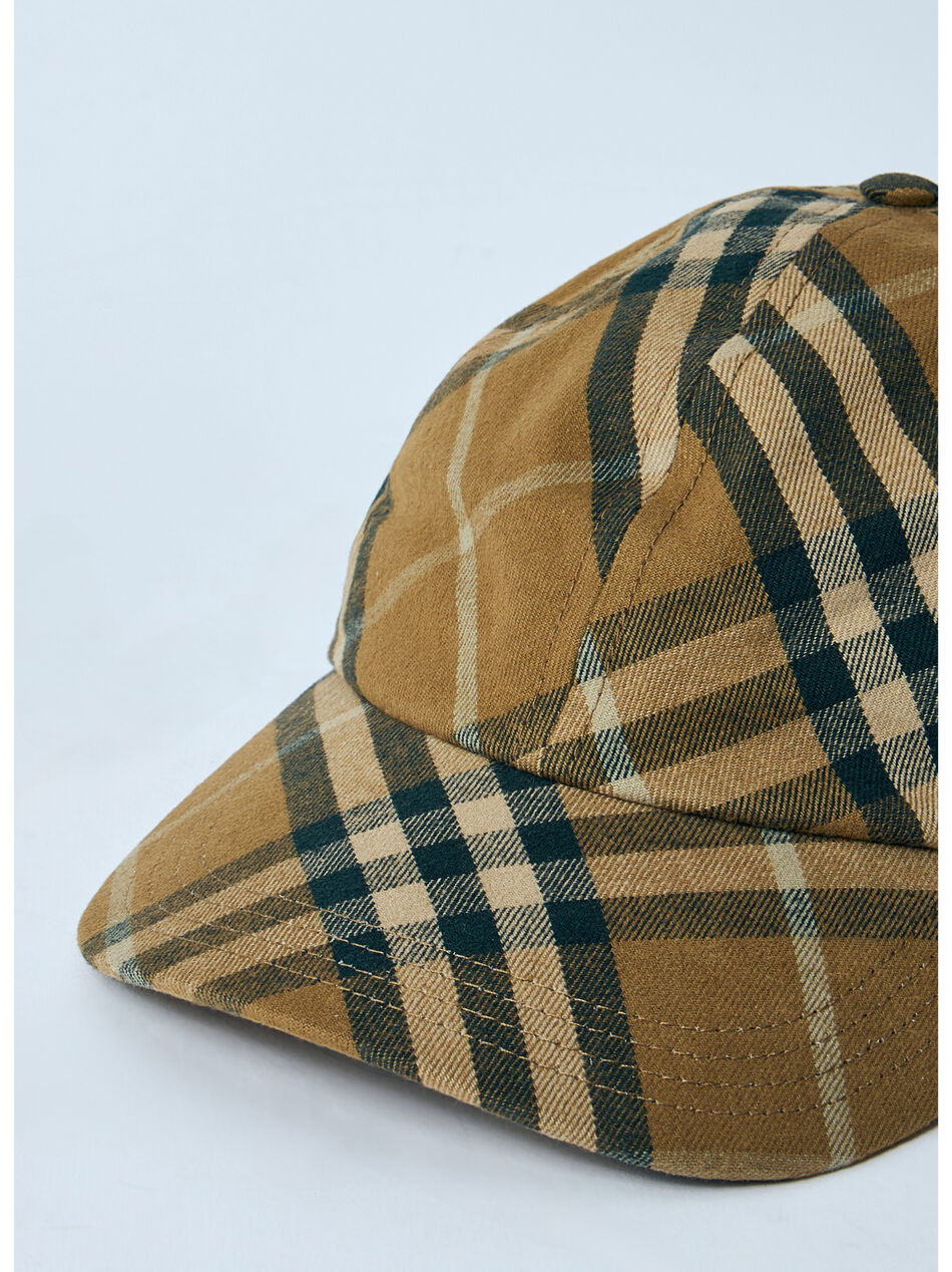 Check Cotton Baseball Cap