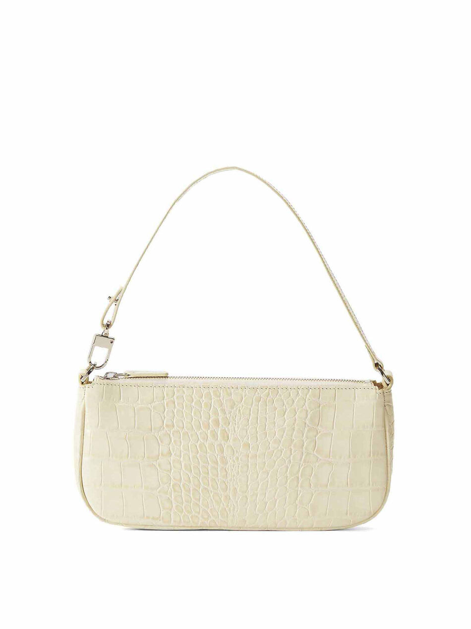 White Leather Rachel Bag