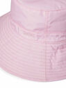 GANNI Cappello alla Pescatora con Ricamo Logo Rosa flgan0248011pin