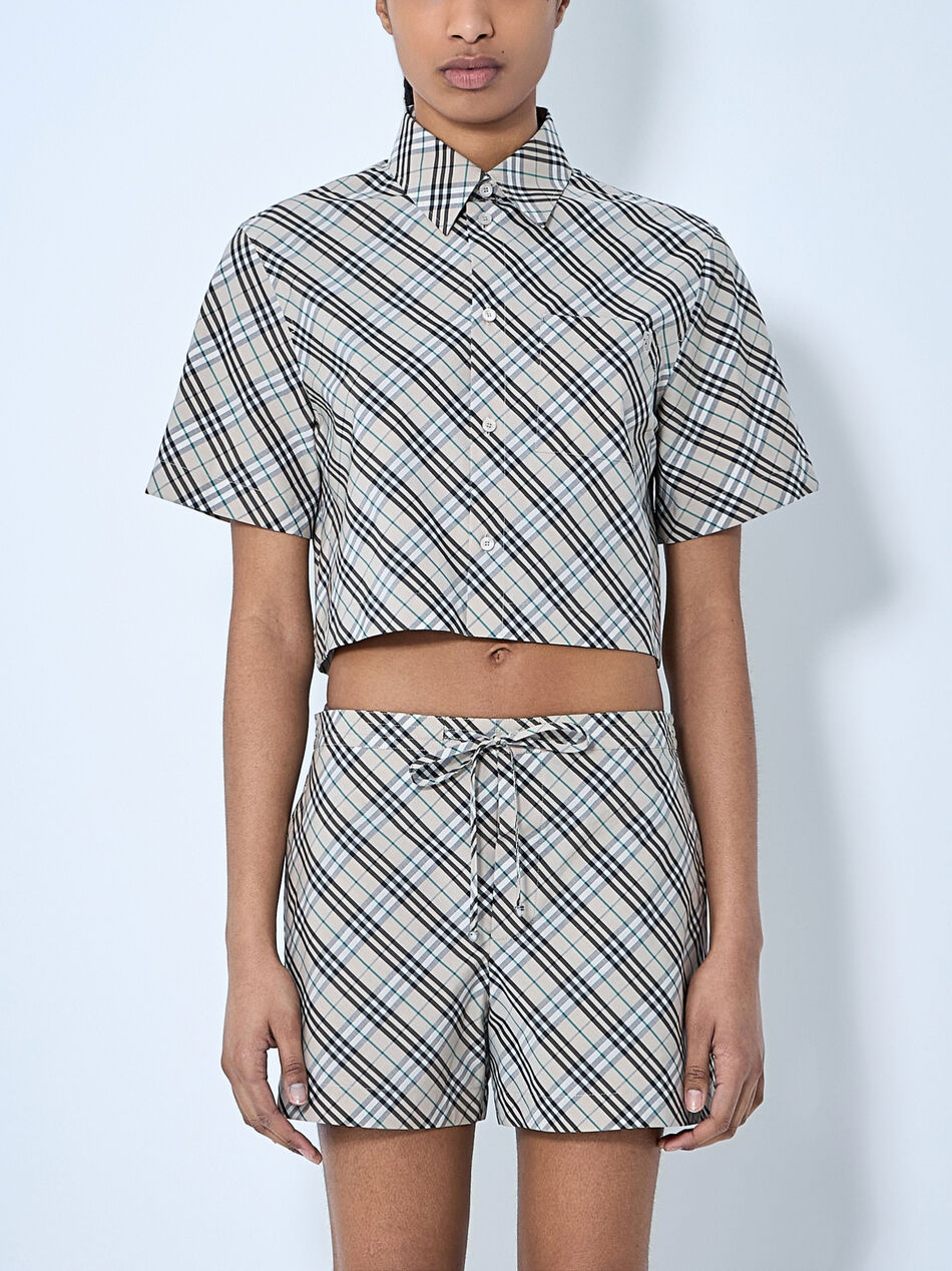 Crop Check Shirt