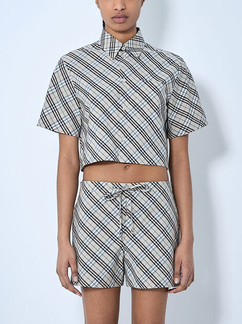 Crop Check Shirt